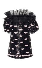 Giambattista Valli Off-the-shoulder Sequined Mini Dress