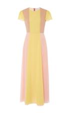 Red Valentino Flutter Sleeve Colorblock Dress