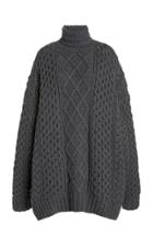 Moda Operandi Michael Kors Collection Corallina Aran Oversized Cashmere Sweater