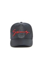 Givenchy Signature Logo Leather Baseball Cap