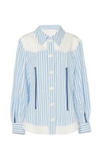 Moda Operandi Lee Mathews Tengo Cotton Seersucker Button-front Shirt Size: 1