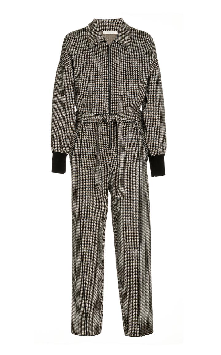 Moda Operandi Jonathan Simkhai Annabelle Compact Knit Belted Jumpsuit