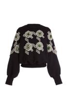 Moda Operandi David Koma Embroidered Cotton Sweatshirt