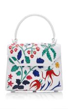 Nancy Gonzalez Floral Crocodile Top Handle