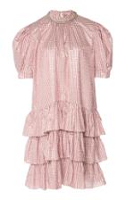 Christopher Kane Gingham Puff Sleeve Dress