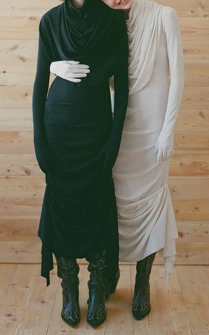 A.w.a.k.e. Draped Skirt Dress