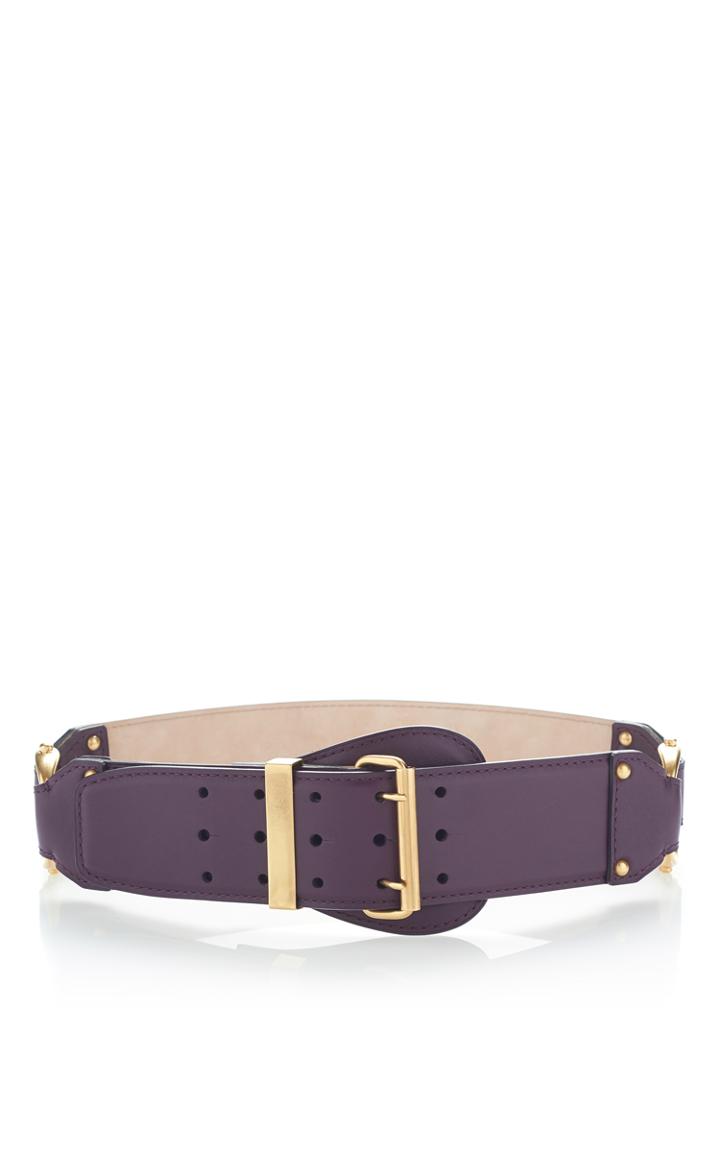 Roberto Cavalli Cassis Smooth Calfskin Waist Belt