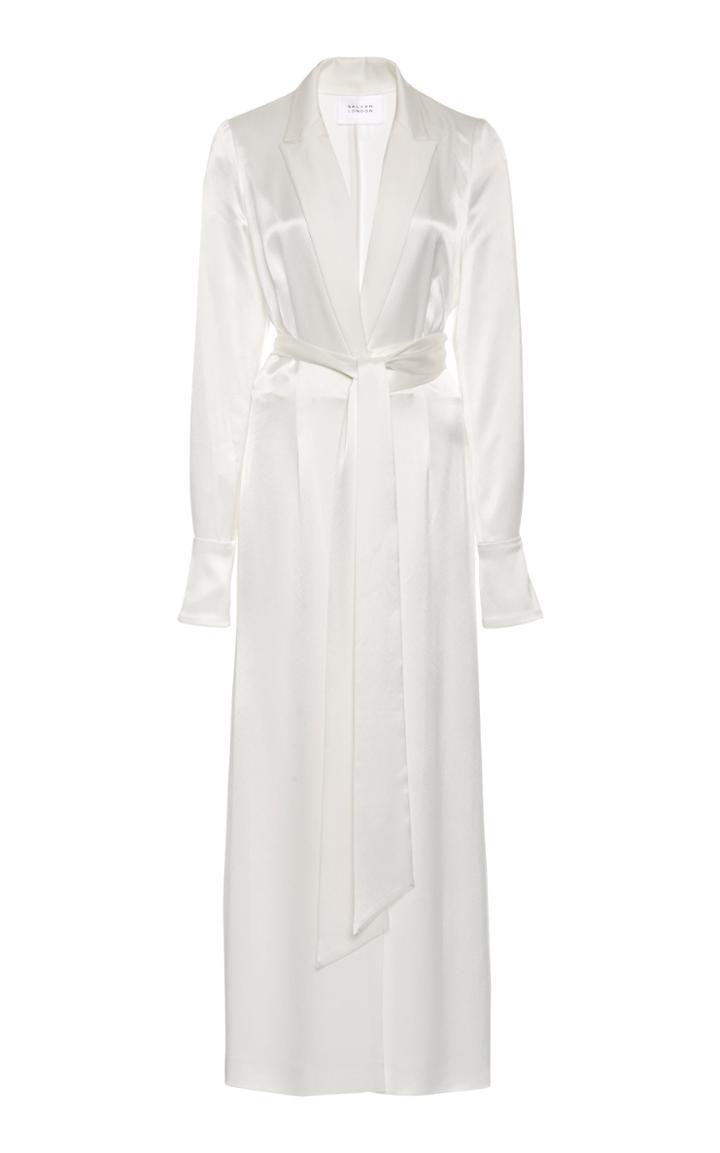 Moda Operandi Galvan Callisto Satin Wrap Dress Size: 34