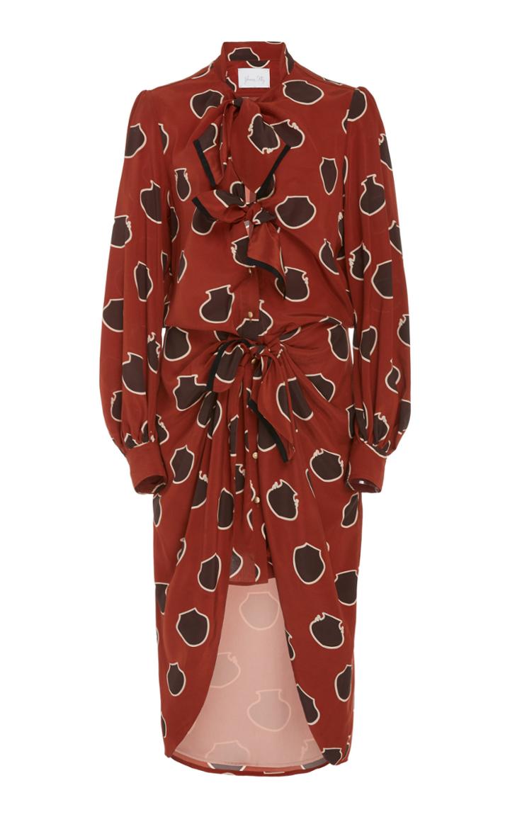 Johanna Ortiz Enchanted Creek Silk Tie Dress