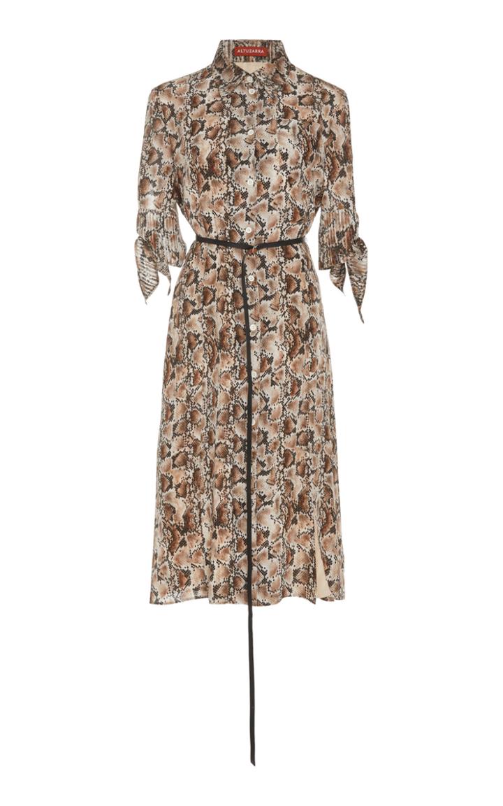 Altuzarra Narcissa Printed Silk Button Down Dress