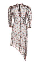 Anna Sui Embroidered Organza Dress