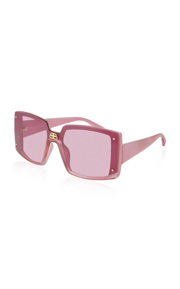 Balenciaga Shield Oversized Square-frame Sunglasses