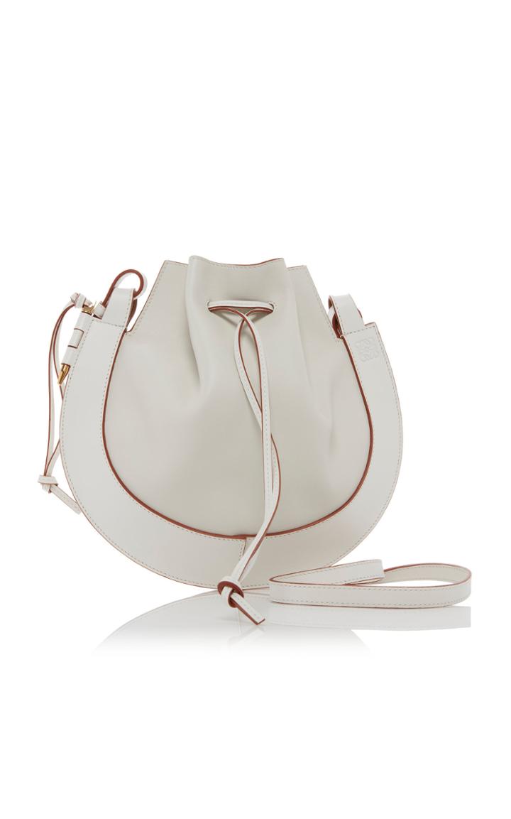 Moda Operandi Loewe Horseshoe Drawstring Calf Leather Crossbody Bag