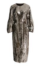 Sally Lapointe M'o Exclusive Stretch Sequin Dolman Sleeve Dress