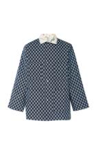 The Elder Statesman Two-tone Checkered Chambray Jacket