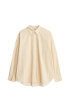 Moda Operandi By Malene Birger Elasis Oversized Striped Cotton Shirt