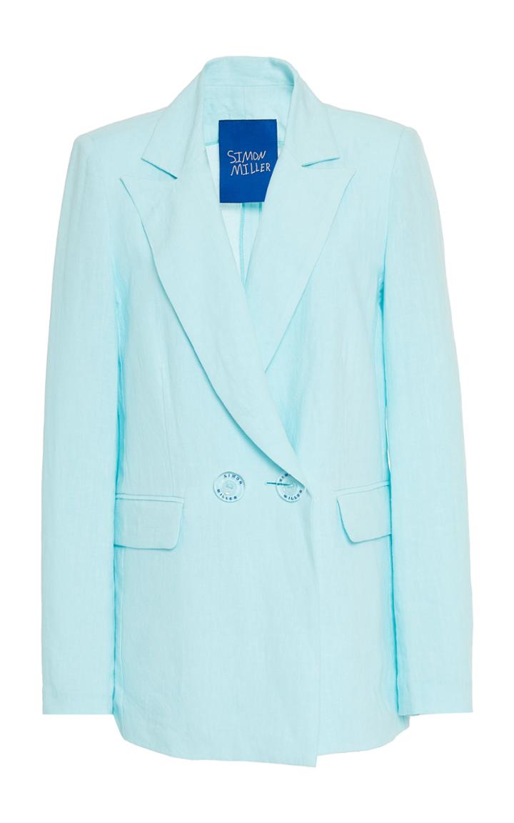 Moda Operandi Simon Miller Galen Linen Long Lined Blazer Size: S