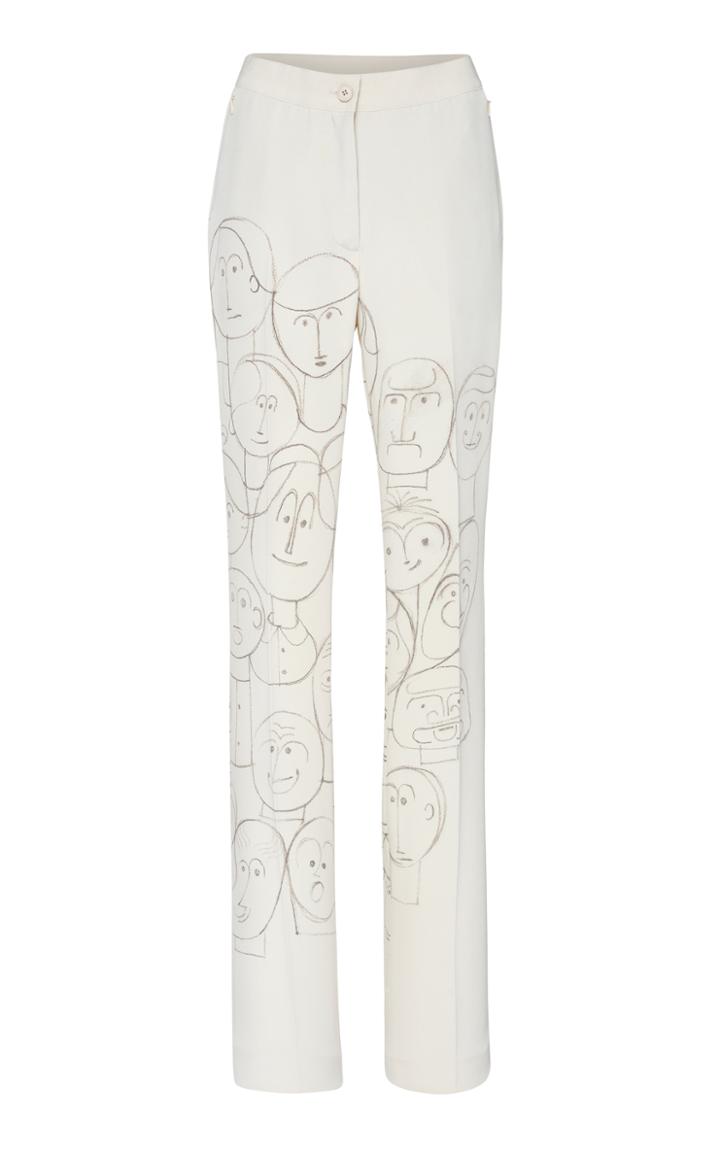 Akris Silk Crepe Trouser