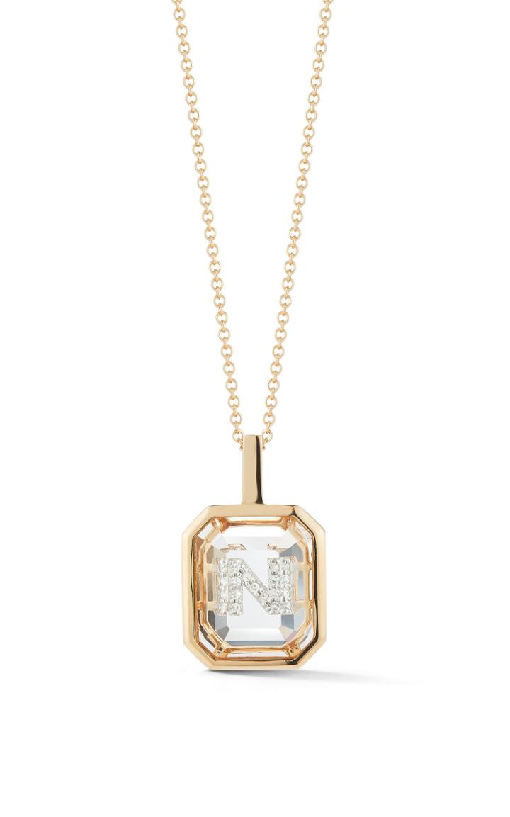 Moda Operandi Mateo 14k Gold Secret Diamond Initial Pendant