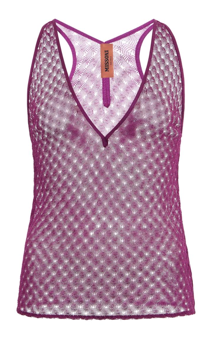 Moda Operandi Missoni Textured Sleeveless Top Size: 40