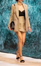 Moda Operandi Ralph & Russo Fringe-trimmed Tweed Mini Skirt