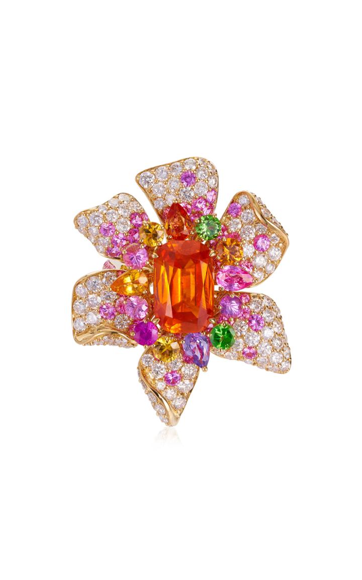 Moda Operandi Margot Mckinney One Of A Kind Nasturium Mandarin Garnet Ring