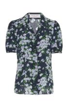 Moda Operandi Michael Kors Collection Floral Crepe De Chine Camp Shirt Size: 2