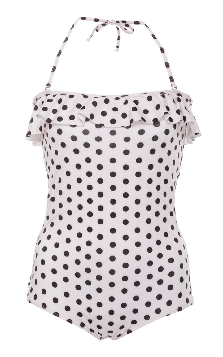 Verde Limon Sevilla Ruffled One Piece Swimsuit