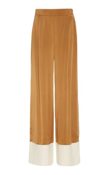 Odyssee Raynor Cuff Detail Silk Palazzo Pant