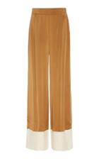 Odyssee Raynor Cuff Detail Silk Palazzo Pant