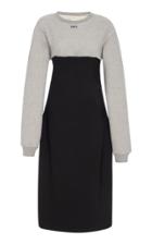 Off-white C/o Virgil Abloh Paneled Cotton-blend Midi Dress