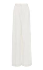 Moda Operandi Luisa Beccaria Linen-blend Straight-leg Pants Size: 36