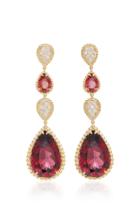 Boucheron Rhodolite Garnet Serpent Boheme Pendant Earrings
