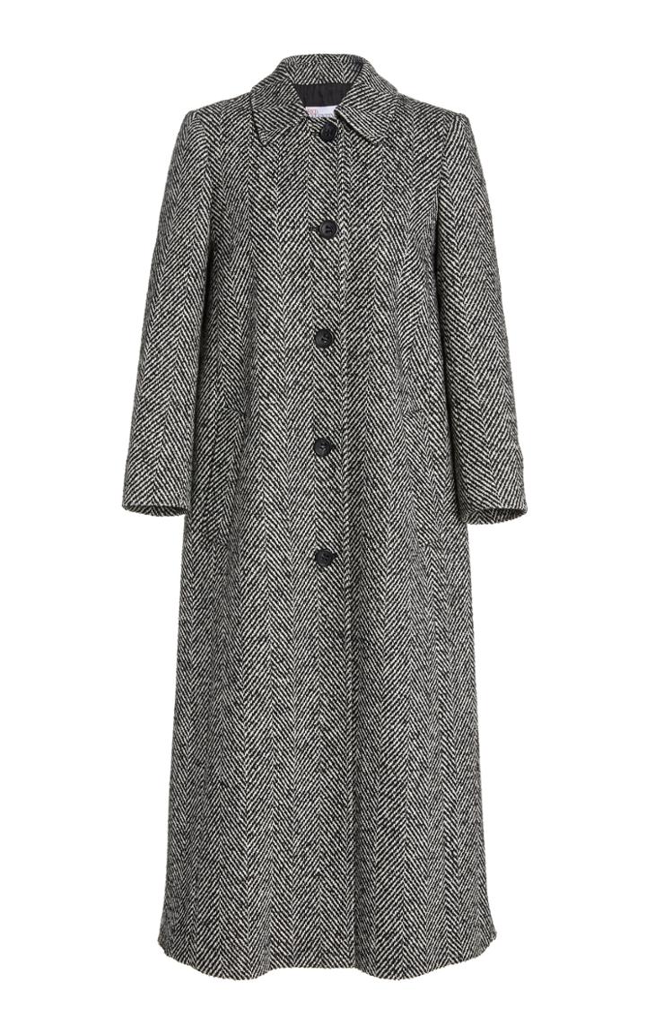 Moda Operandi Red Valentino Herringbone Long Coat
