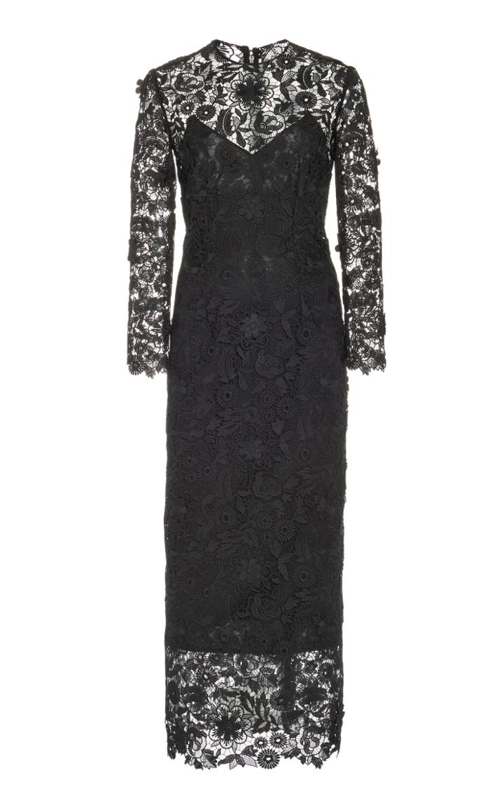 Carolina Herrera Lace Sheath Dress