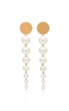 Mignonne Gavigan Lucy 18k Gold And Faux Pearl Earrings
