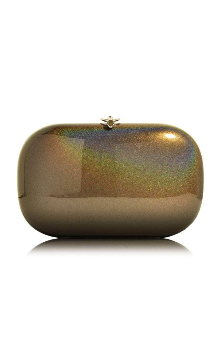 Moda Operandi Jeffrey Levinson Elina Large Glossed Metal Clutch