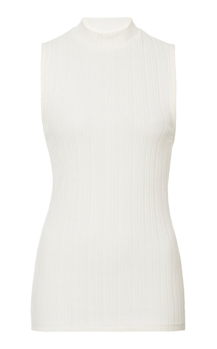 Moda Operandi Vince Mock Neck Cotton-blended Top Size: Xxs
