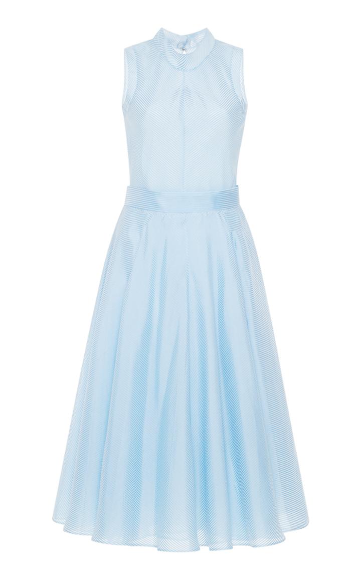 Luisa Beccaria Striped Midi Dress