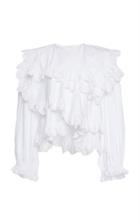 Isabel Marant July Tiered Ruffle Long Sleeve Top