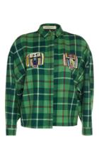 Tata Naka Square Shoulder Beading Shirt