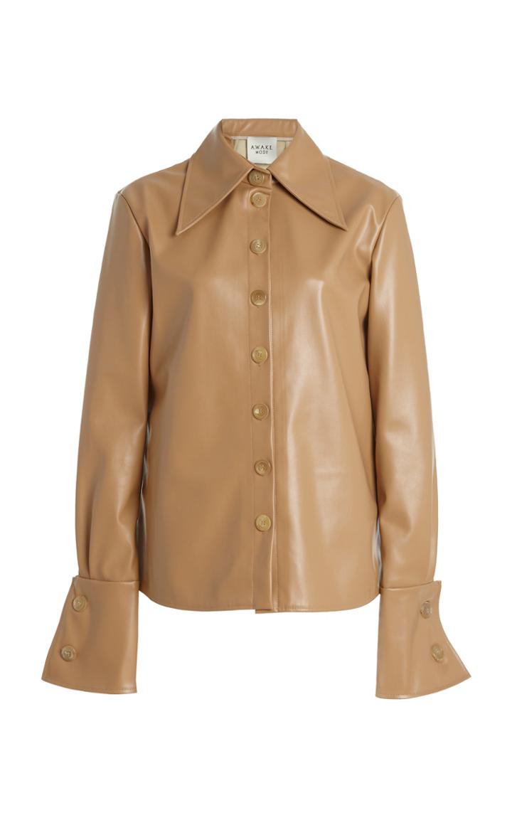 Moda Operandi A.w.a.k.e. Mode Faux Leather Top