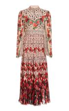Moda Operandi Saloni Talitha-c Pleated Silk Dress