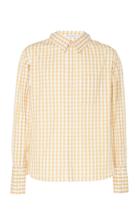 Jw Anderson Scarf Collar Gingham Shirt