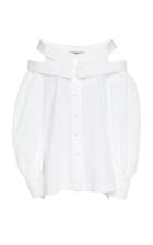 Silvia Tcherassi Aida Button Front Cotton Shirt