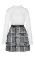 Zuhair Murad Ruffled Long Sleeve A-line Dress