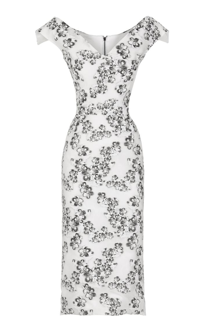 Maticevski Mobility Off Shoulder Floral Dress