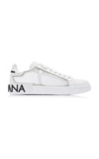 Dolce & Gabbana Logo-detailed Leather Low-top Sneakers