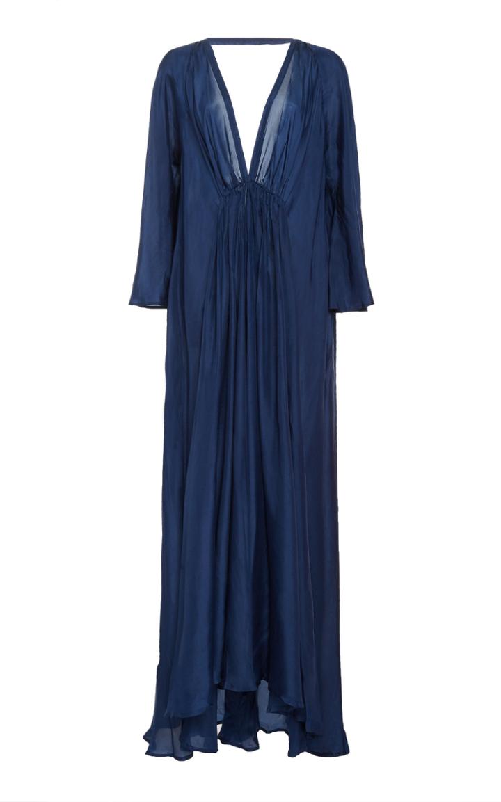 Kalita Clemence Habotai Silk Gown