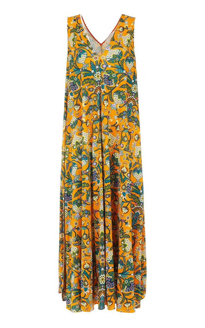 Moda Operandi La Doublej Printed Georgette Tent Dress